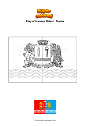 Coloring page Flag of Ivanovo Oblast   Russia