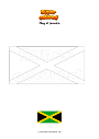 Coloring page Flag of Jamaica