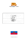 Coloring page Flag of Jelgava   Latvia