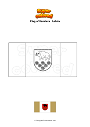 Coloring page Flag of Kandava   Latvia