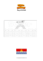Coloring page Flag of Kiribati