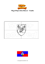 Coloring page Flag of Koprivinica Krizevci   Croatia
