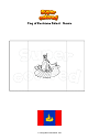 Coloring page Flag of Kostroma Oblast   Russia