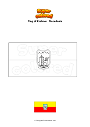 Coloring page Flag of Kratovo   Macedonia