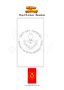 Coloring page Flag of Krushevo   Macedonia