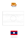 Coloring page Flag of Laos