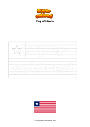 Coloring page Flag of Liberia