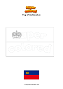 Coloring page Flag of Liechtenstein