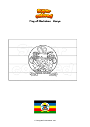 Coloring page Flag of Machakos   Kenya