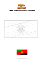 Coloring page Flag of Makedonska Kamenica   Macedonia