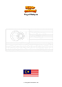 Coloring page Flag of Malaysia