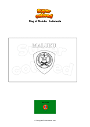 Coloring page Flag of Maluku   Indonesia