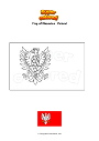 Coloring page Flag of Masovian   Poland