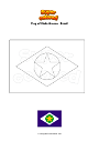 Coloring page Flag of Mato Grosso   Brazil