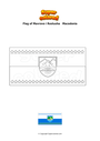 Coloring page Flag of Mavrovo i Rostusha   Macedonia