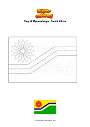 Coloring page Flag of Mpumalanga   South Africa