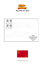 Coloring page Flag of Murcia   Spain