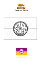 Coloring page Flag of Nan   Thailand