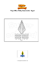 Coloring page Flag of New Valley Governorate   Egypt