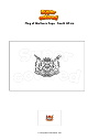 Coloring page Flag of Northern Cape   South Africa