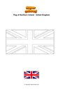 Coloring page Flag of Northern Ireland   United Kingdom