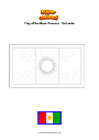 Coloring page Flag of Northern Province   Sri Lanka