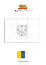 Coloring page Flag of Odessa   Ukraine