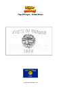 Coloring page Flag of Oregon   United States