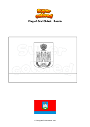 Coloring page Flag of Orel Oblast   Russia