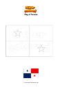 Coloring page Flag of Panama