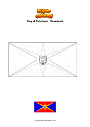 Coloring page Flag of Pehchevo   Macedonia