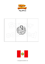 Coloring page Flag of Peru