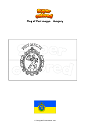 Coloring page Flag of Pest megye   Hungary