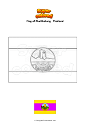 Coloring page Flag of Phatthalung   Thailand