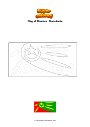 Coloring page Flag of Plasnica   Macedonia