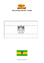 Coloring page Flag of Pozega Slavonia   Croatia