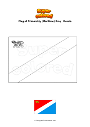 Coloring page Flag of Primorskiy (Maritime) Kray   Russia