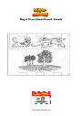 Coloring page Flag of Prince Edward Island   Canada