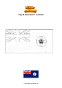 Coloring page Flag of Queensland   Australia