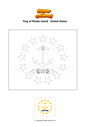 Coloring page Flag of Rhode Island   United States