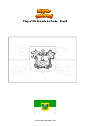 Coloring page Flag of Rio Grande do Norte   Brazil