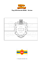Coloring page Flag of Rivnenska Oblast   Ukraine