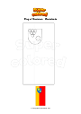 Coloring page Flag of Rosoman   Macedonia