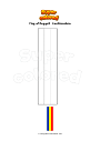Coloring page Flag of Ruggell   Liechtenstein