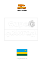 Coloring page Flag of Rwanda