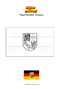 Coloring page Flag of Saarland   Germany