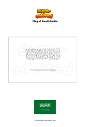 Coloring page Flag of Saudi Arabia