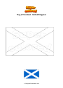 Coloring page Flag of Scotland   United Kingdom