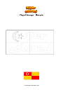 Coloring page Flag of Selangor   Malaysia