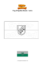 Coloring page Flag of Siguldas Novads   Latvia